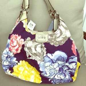 Coach floral purse